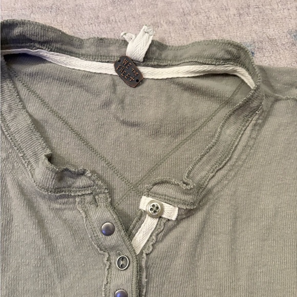 Free People Cozy Up Henley Top Small - Picture 5 of 8